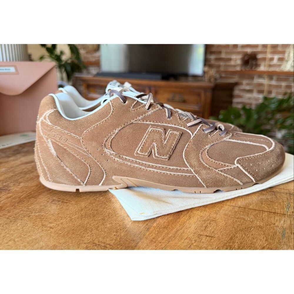 Luxury Brown Suede Sneakers Genuine Leather Unisex Designer Style EU 38,39